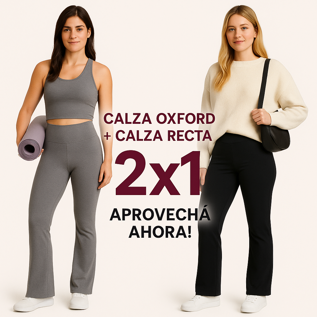 COMBO: 2x1 Calza OXFORD + Calza RECTA